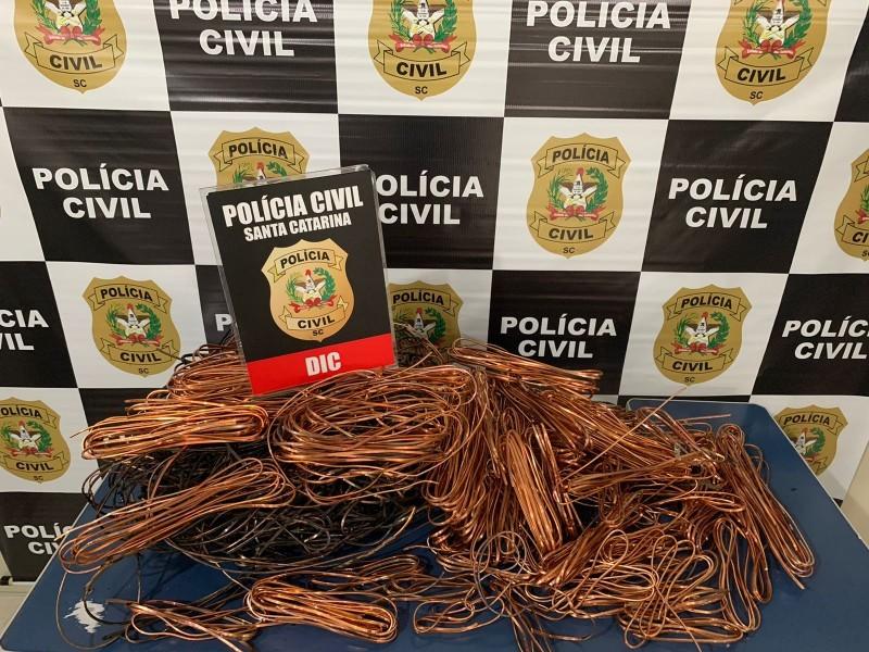 Suspeito de furtar mais de 30 quilos de cobre é preso em Tubarão