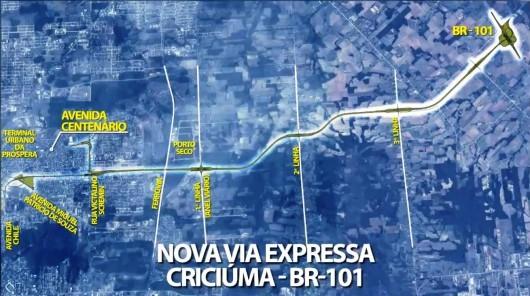 Solenidade marca o início da construção da Via Rápida, em Criciúma
