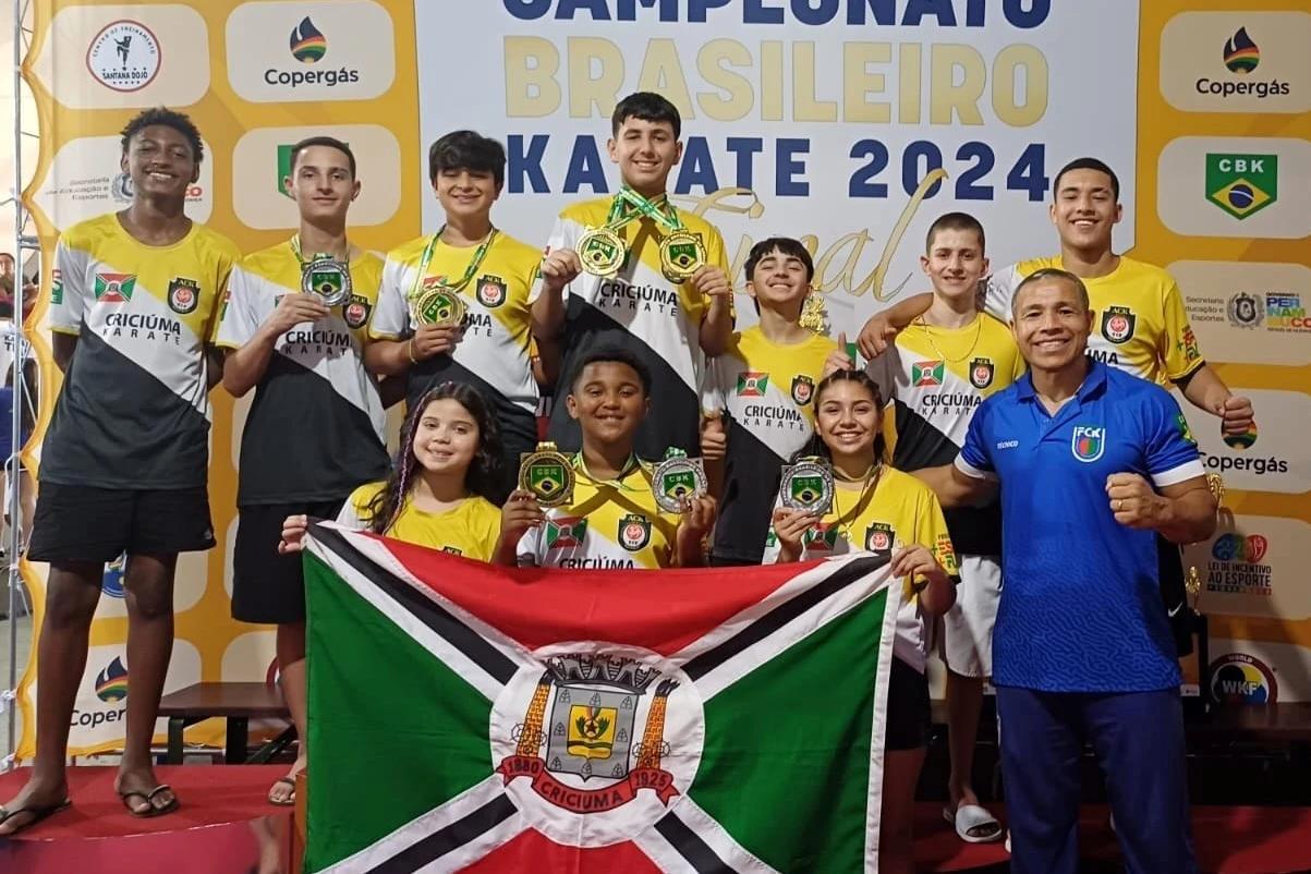 Criciúma conquista sete medalhas em campeonatos nacionais de karatê