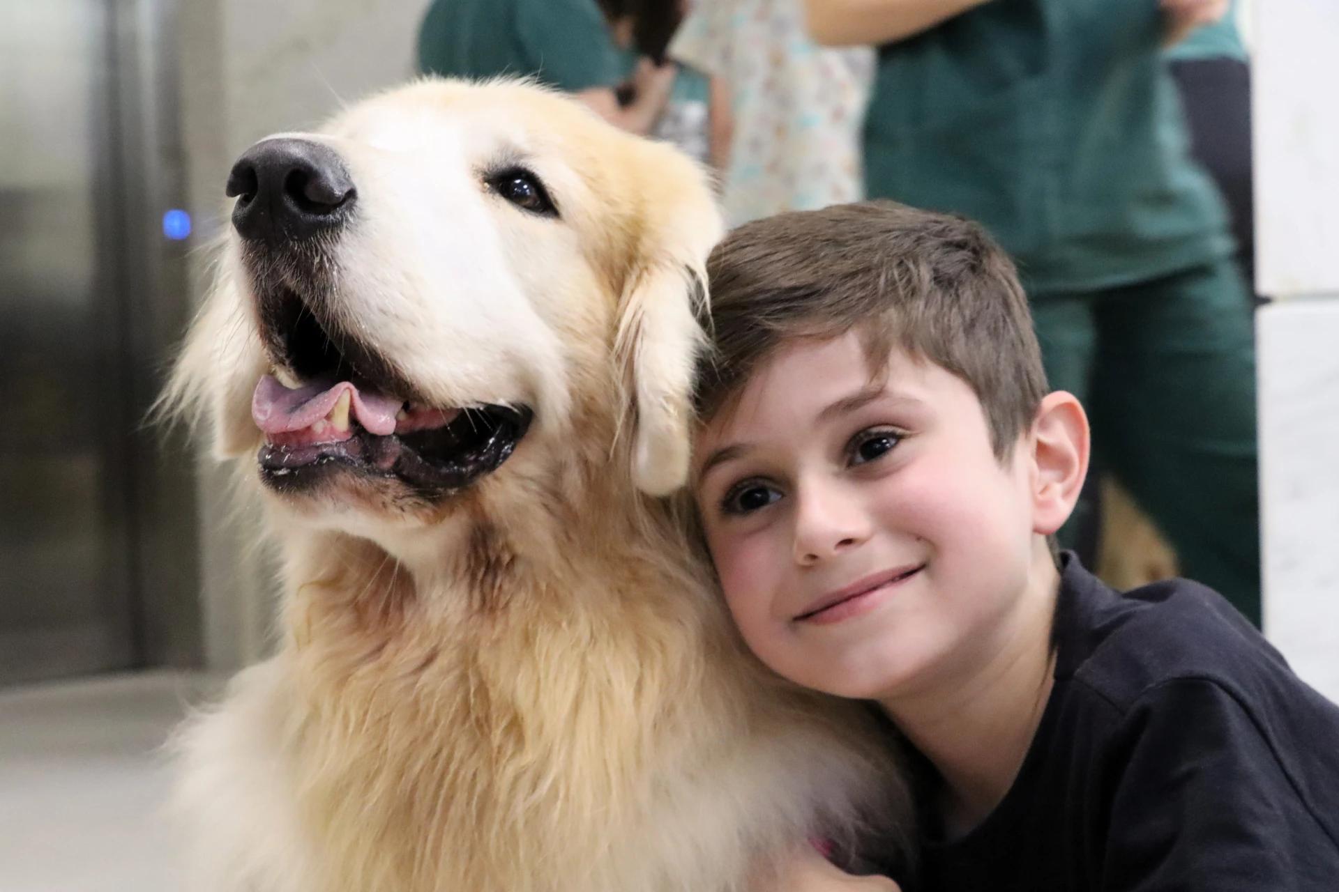 Pet Terapia transforma o dia de crianças internadas em hospital de Criciúma