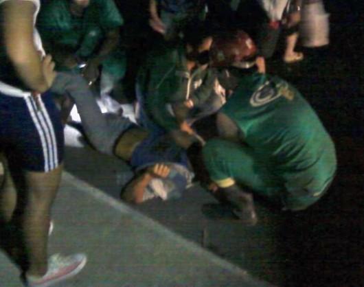 Acidente em Lauro Müller deixa motociclista ferido
