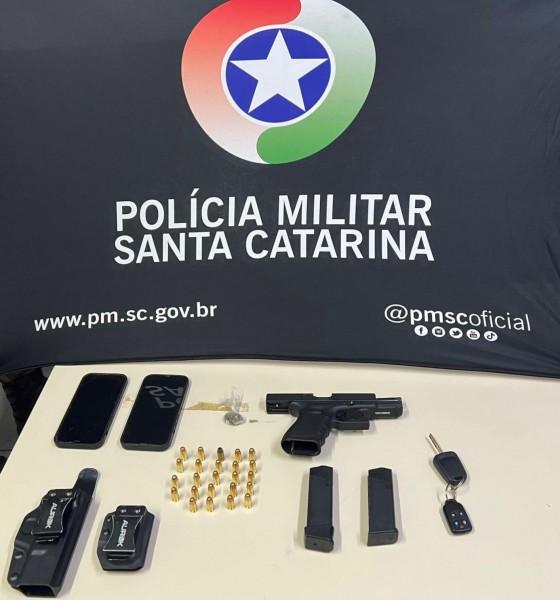 Içara: três estebelecimentos são fechados e um cliente preso durante operação contra o tráfico