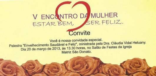 Secretaria de Saúde e FAI promovem 5º Encontro da Mulher