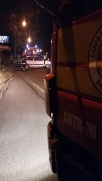 Acidente entre dois veículos deixa um idoso ferido em Gravatal 
