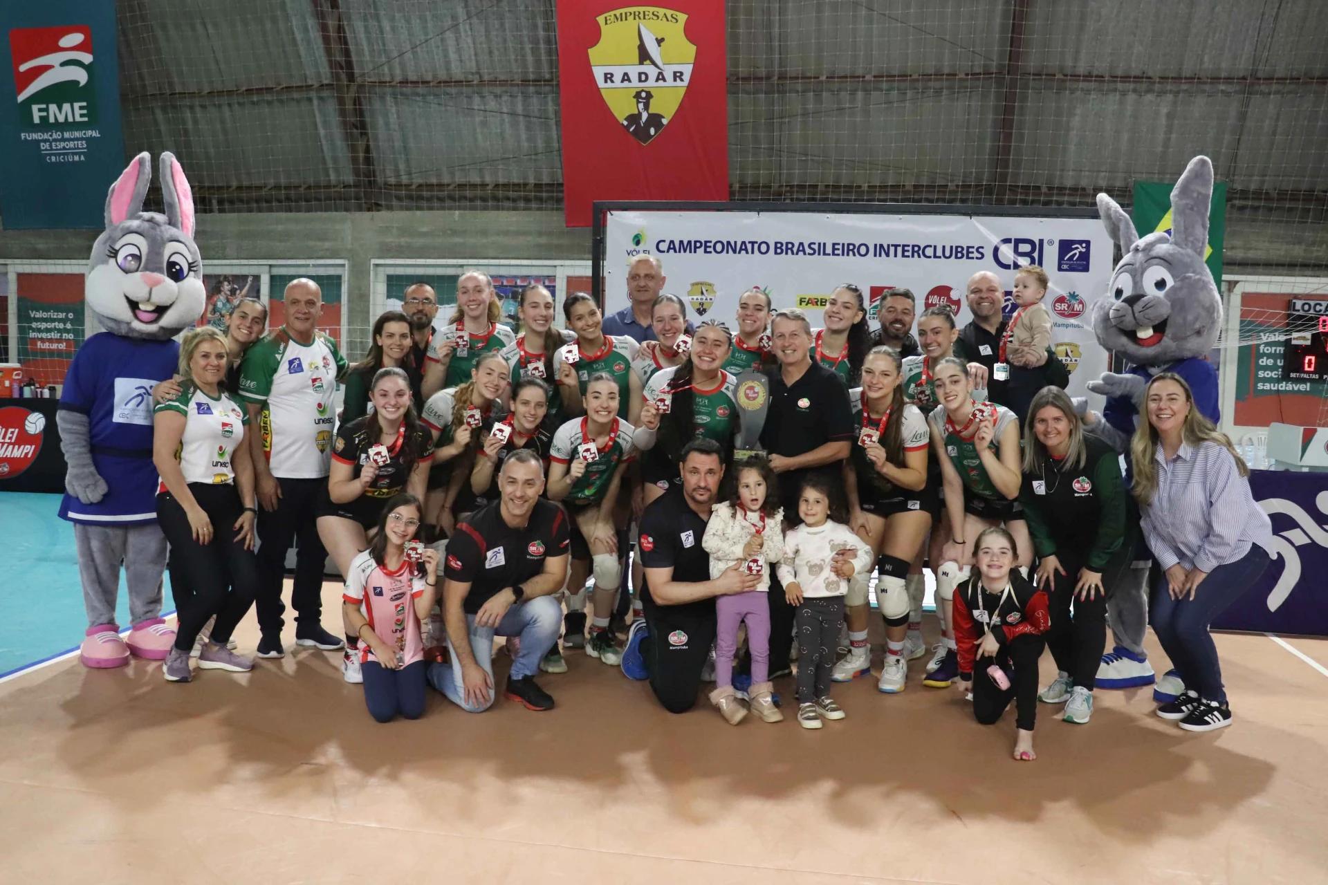 Vôlei Mampi é vice-campeão e conquista vaga na etapa final do Brasileiro Interclubes
