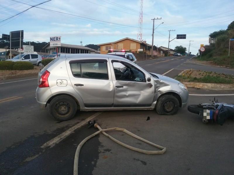 Veículo de Criciúma se envolve em acidente de trânsito na SC-390 em Bom Jardim da Serra