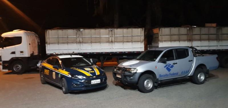 PRF apreende carga de cigarros contrabandeados do Paraguai que seria entregue em Criciúma