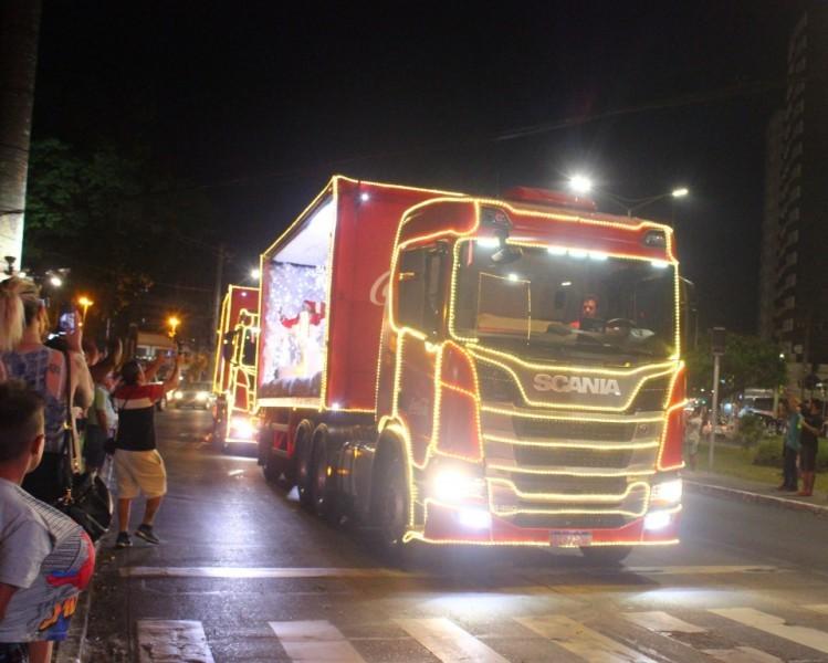 Caravana da Coca-Cola em Criciúma nesta terça-feira 