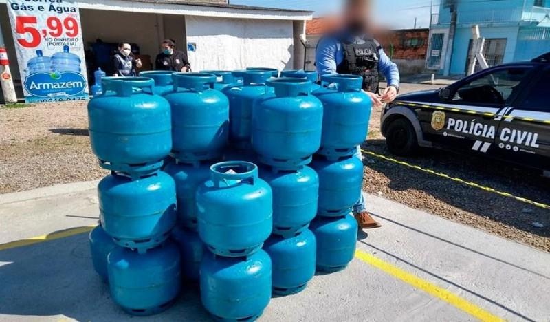 Desarticulada distribuição ilegal de gás em Laguna