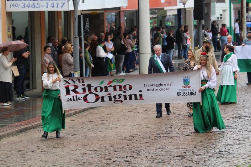 Programação do Ritorno alle Origini é prestigiada, em Urussanga 