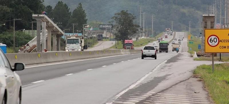 Trecho da BR-101 estará interditado por duas horas nesta quinta-feira