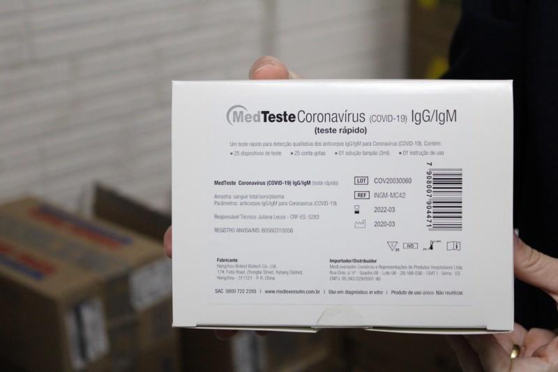 Secretaria de Saúde de Criciúma recebe mil testes rápidos