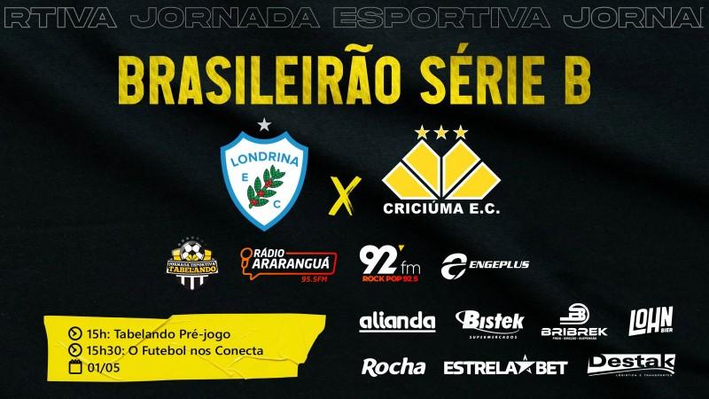 Ao vivo: O Futebol nos Conecta com o melhor de Londrina e Criciúma