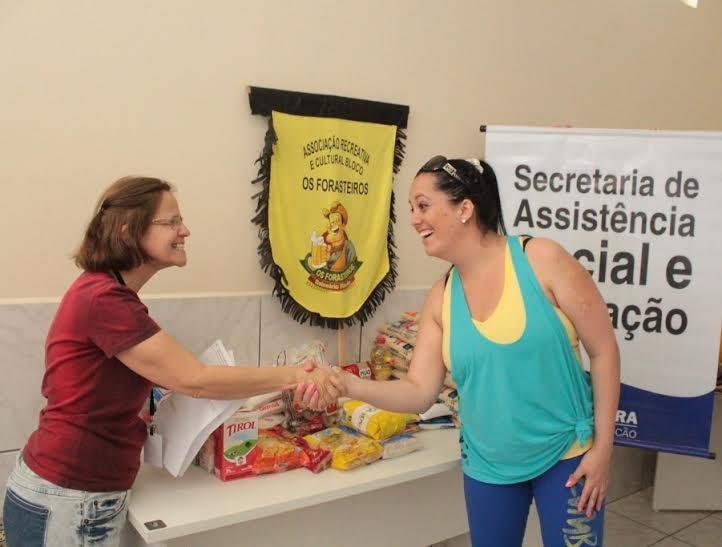 Assistência Social recebe doação de alimentos do Zumba Party