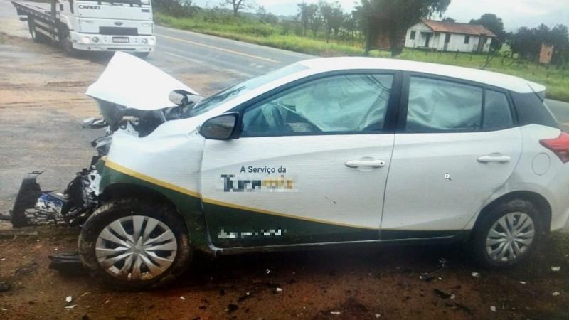 Gravatal: colisão frontal deixa motorista ferido na rodovia SC-370