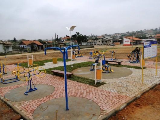 Bairro Nossa Senhora de Fátima, em Içara, ganha academia ao ar Livre