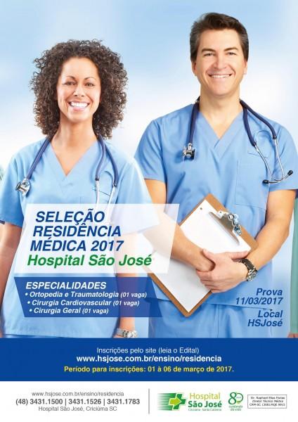 HSJosé abre inscrições para Residência Médica