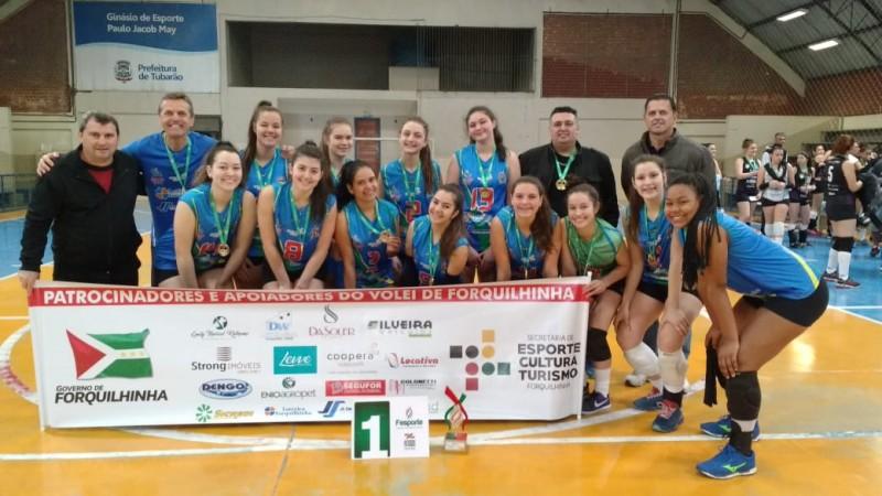 Vôlei de Forquilhinha é campeão da Etapa Regional da Olesc