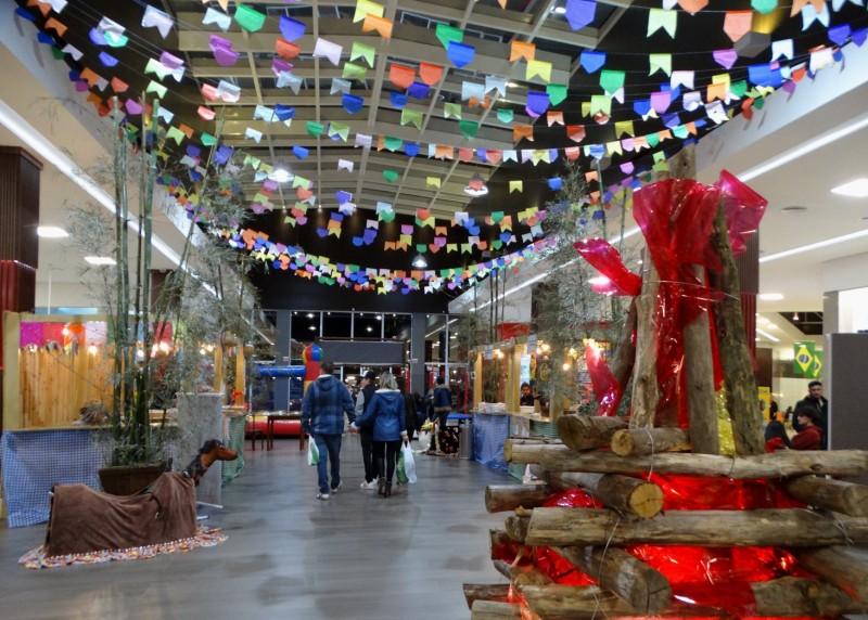 Folia junina no Arraial Solidário do Criciúma Shopping