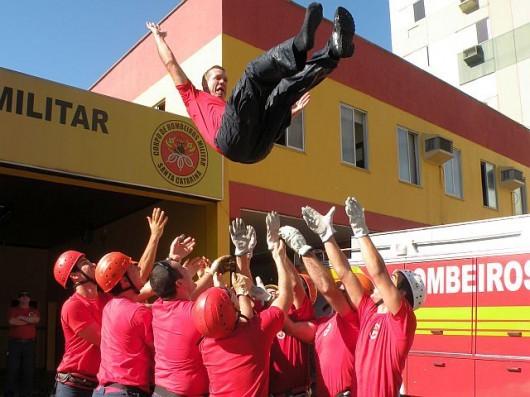 Batismo de despedida no quartel