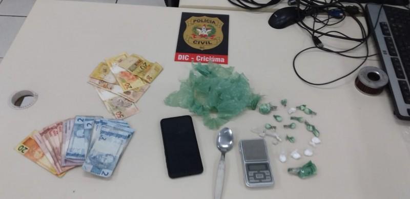 Homem de 36 anos é preso por tráfico de cocaína