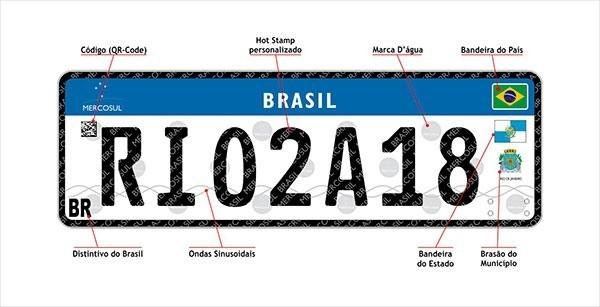 Fica para julho o novo modelo de placas do Mercosul
