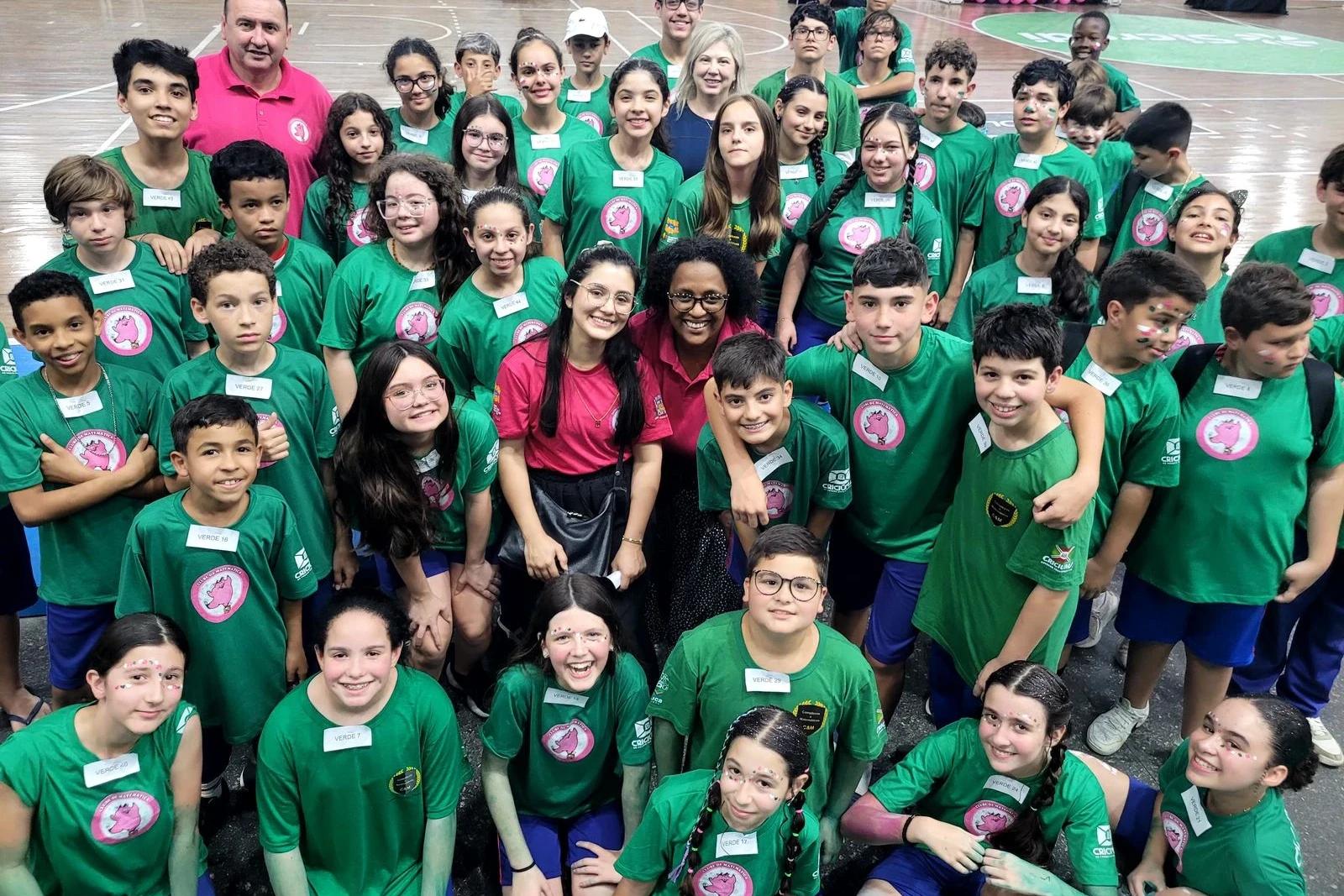 Estudantes da rede municipal de Criciúma encerram participação na sétima Gincana Interclubes de Matemática