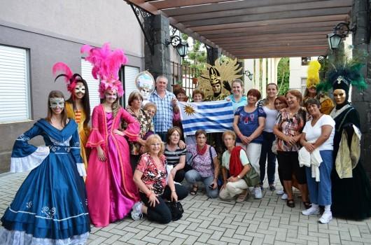 Grupo de turistas do Uruguai visita Nova Veneza