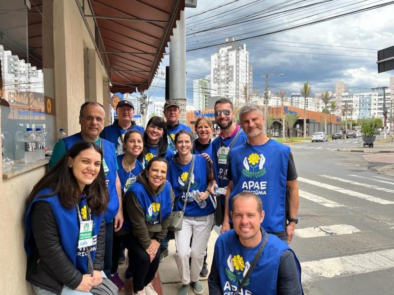 Apae de Criciúma arrecada mais de R$ 38 mil em pedágio solidário