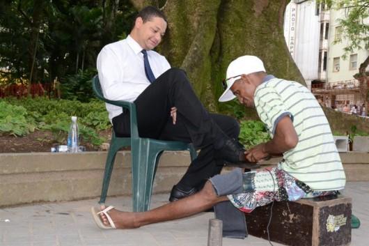 Lugar especial para dar brilho aos calçados