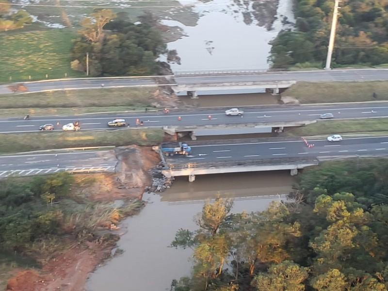 Em Sangão, PRF libera trânsito para os dois sentidos da rodovia 