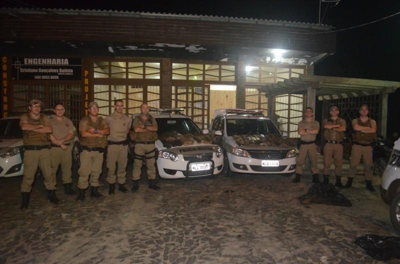 VÍDEO: Mais de 60 kg de maconha apreendidos pela PM