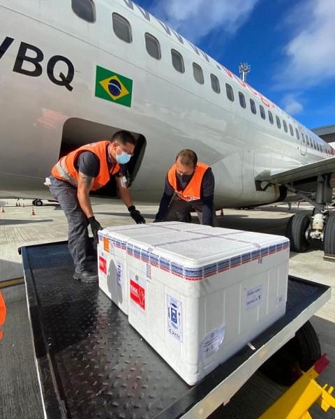 Covid-19: lote com 45 mil vacinas chega em SC; Estado receberá mais doses ainda nesta quarta-feira