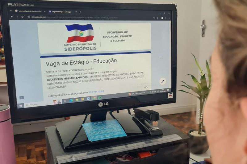 Siderópolis: Secretaria de Educação está com inscrições abertas para estágio 