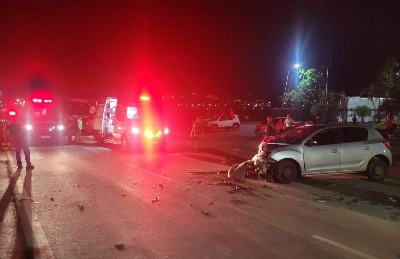 Orleans: motorista fica gravemente ferido após colisão frontal na SC-108