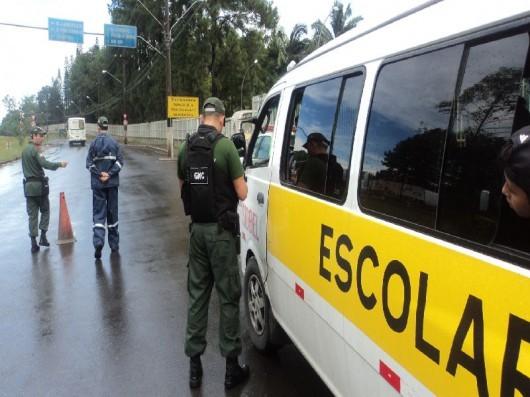 Inspeção no transporte escolar