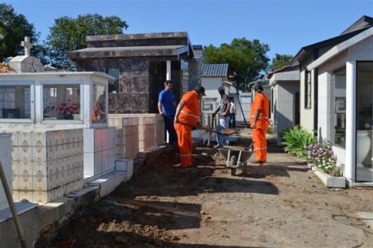 Cemitério Municipal de Cocal do Sul passa por melhorias