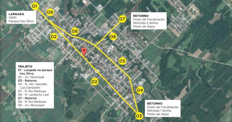 Inscrições para Corrida de Rua em Turvo terminam segunda-feira