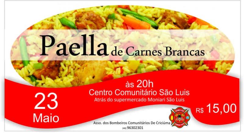 Bombeiros Voluntários de Criciúma promovem Paella para custeio de treinamento e fardamento