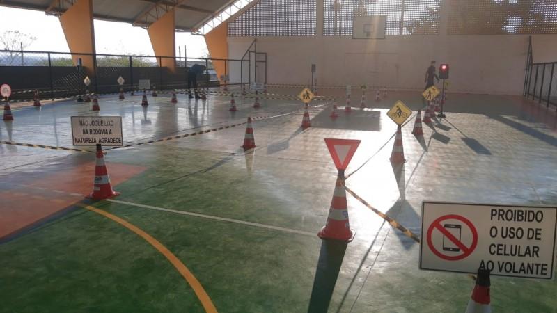 Em alusão a Semana do Trânsito, educação de Içara está promovendo o projeto Mini Cidade