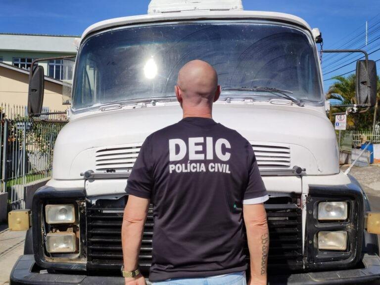Polícia Civil recupera caminhão adulterado em Araranguá
