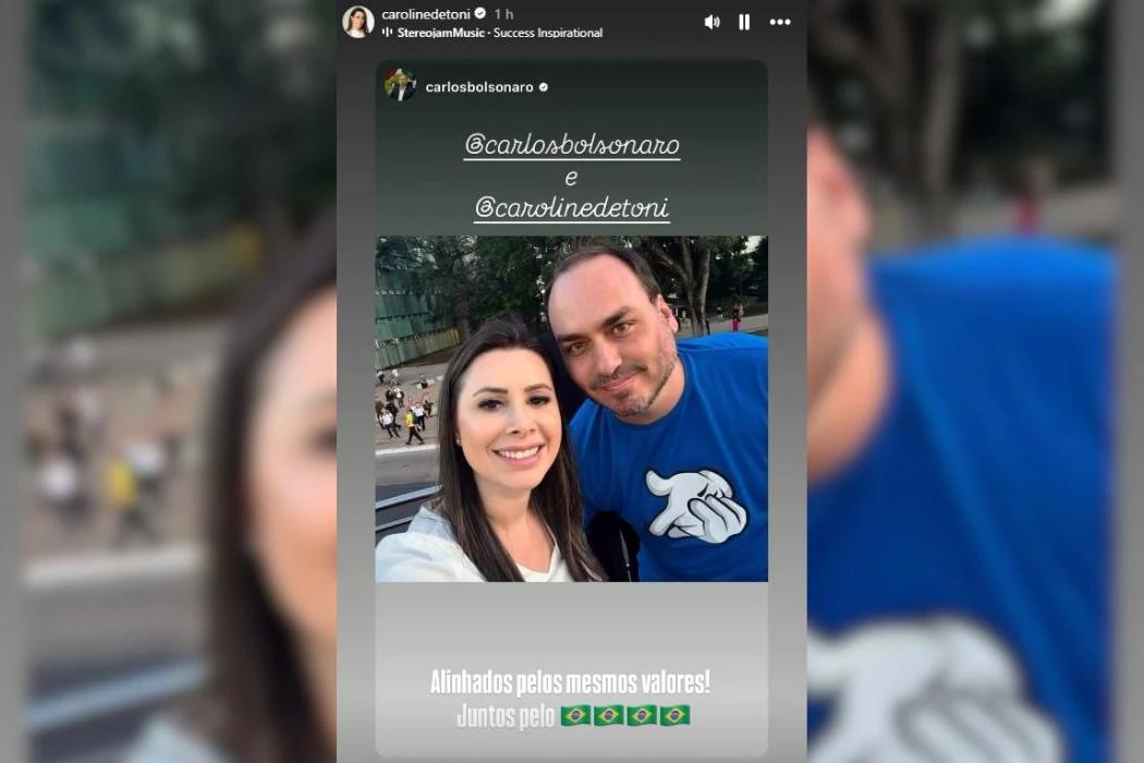 Pelo Estado 19/02: Foto de Carlos Bolsonaro e Carol De Toni agita os bastidores da política