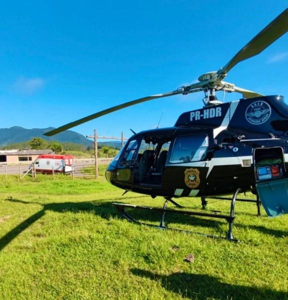Motociclista sofre queda e fica gravemente ferido em Lauro Müller
