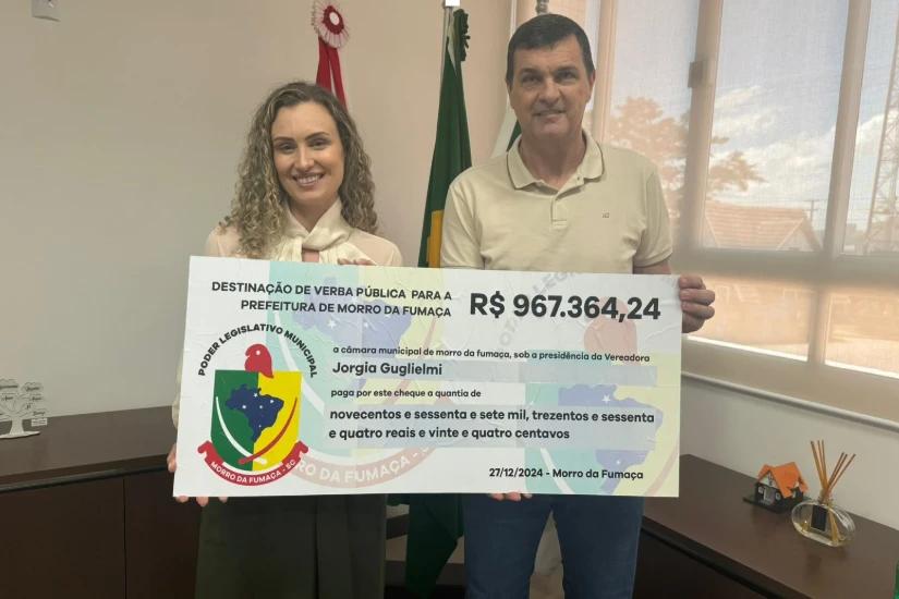 Legislativo de Morro da Fumaça fecha o ano com mais de R$ 1 milhão no caixa