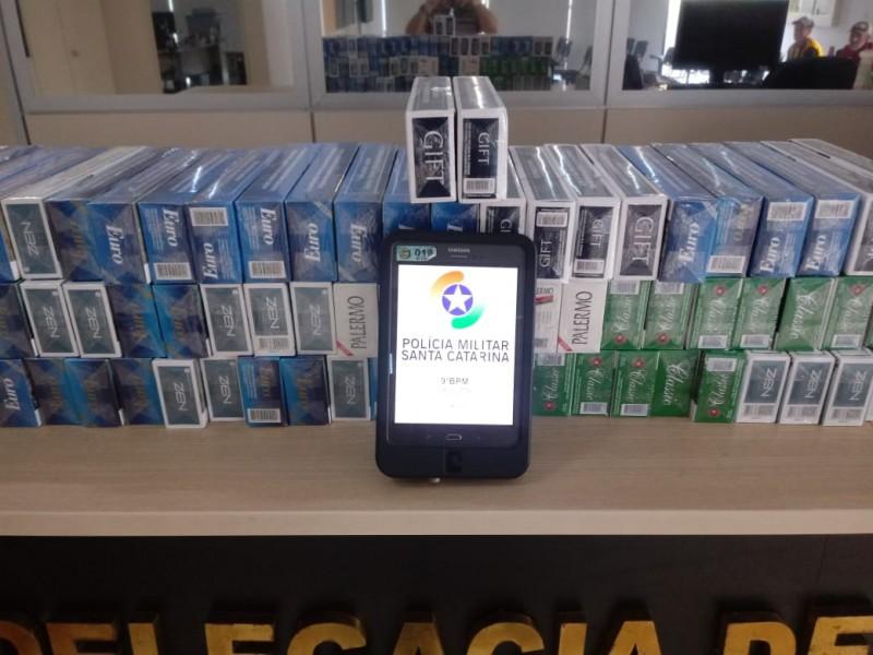 Polícia Militar apreende 75 pacotes de cigarros contrabandeados
