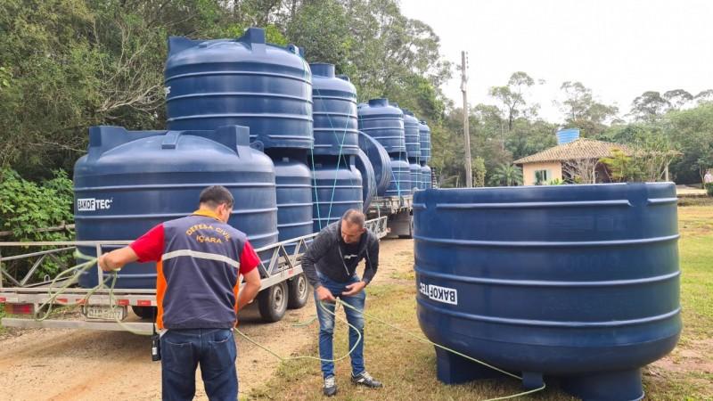 Içara recebe itens de ajuda humanitária da Defesa Civil estadual