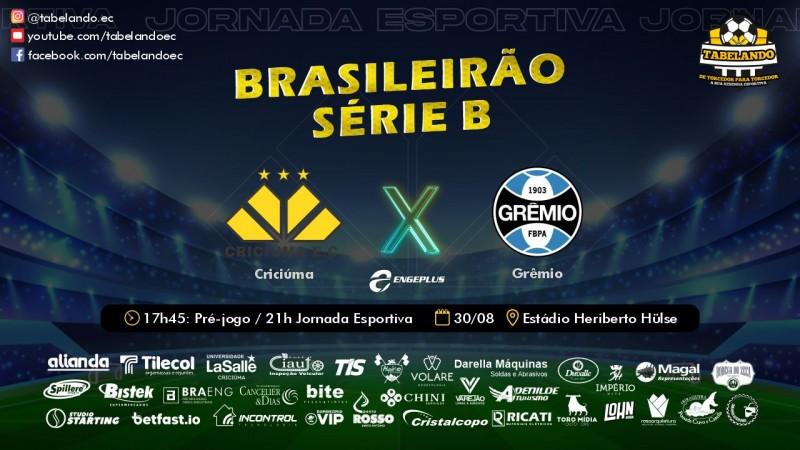 Ao vivo: O melhor de Criciúma e Grêmio, no Tabelando
