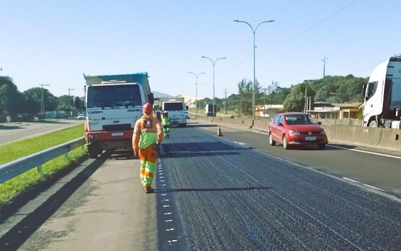 CCR ViaCosteira informa cronograma semanal de obras na BR-101 Sul 