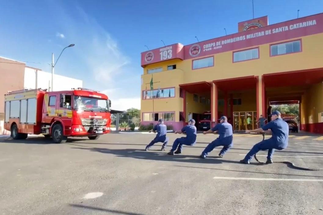 Corpo de Bombeiros promove Dia do Desafio com atividades físicas