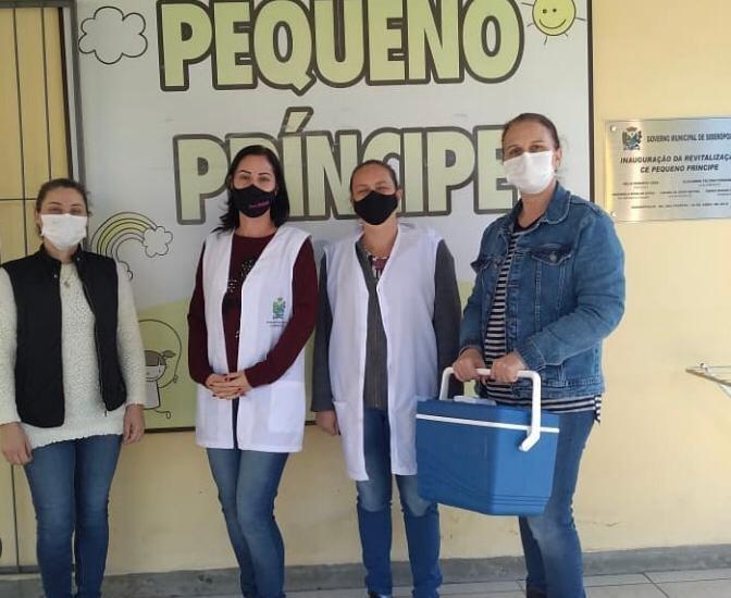 Profissionais da educação são vacinados contra a Influenza em Siderópolis